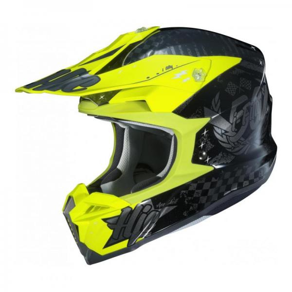 Casque HJC I50 ARTAX MC4H - Noir / Jaune Fluo