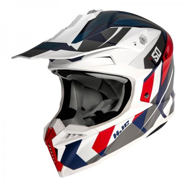 Casque HJC I50 VANISH MC21SF - Gris / Bleu / Rouge / Blanc