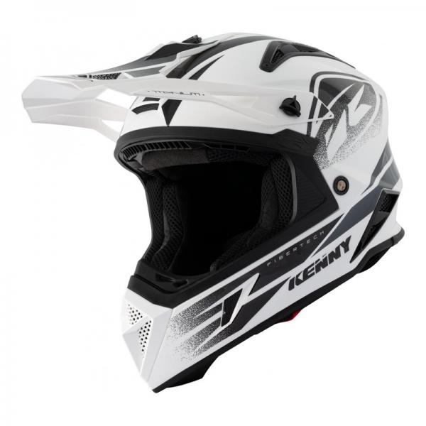 Casque Kenny TITANIUM GRAPHIC - Blanc / Noir