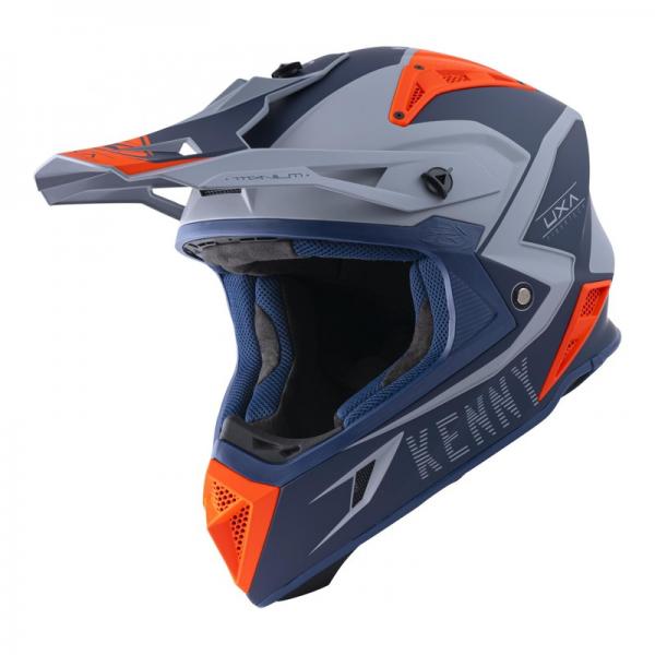 Casque Kenny TITANIUM GRAPHIC MAT 2022 - Navy / Orange
