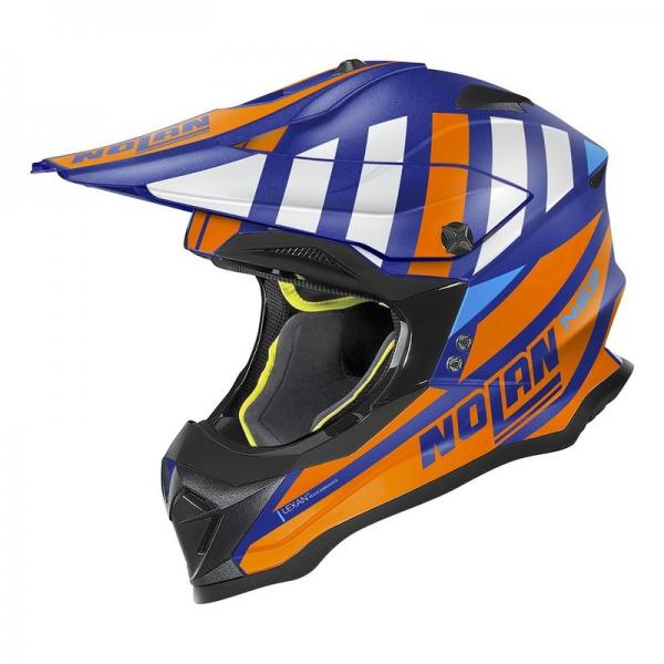 Casque Nolan N53 CLIFFJUMPER - Bleu / Orange
