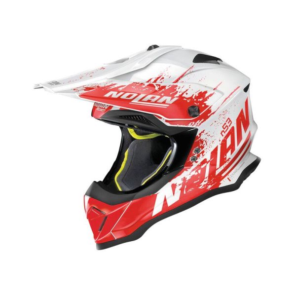 Casque Nolan N53 SAVANNAH - Blanc / Rouge