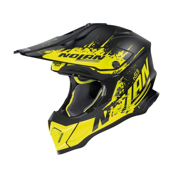 Casque Nolan N53 SAVANNAH MAT - Jaune / Noir