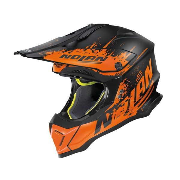 Casque Nolan N53 SAVANNAH MAT - Orange / Noir