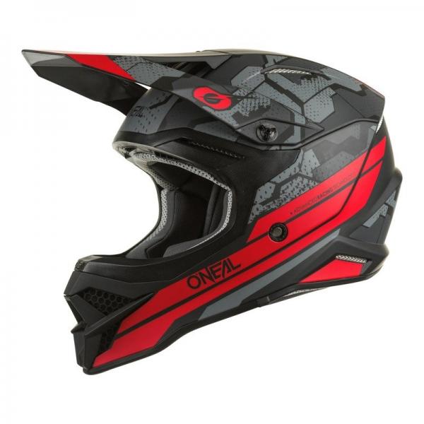 Casque O'Neal 3SRS CAMO V.22 MAT - Noir / Rouge