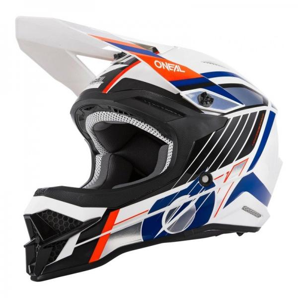 Casque O'Neal 3SRS VISION - Blanc / Bleu / Orange