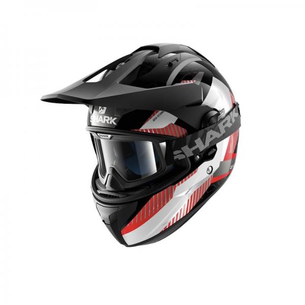 Casque Shark EXPLORE-R PEKA - Noir / Rouge / Blanc