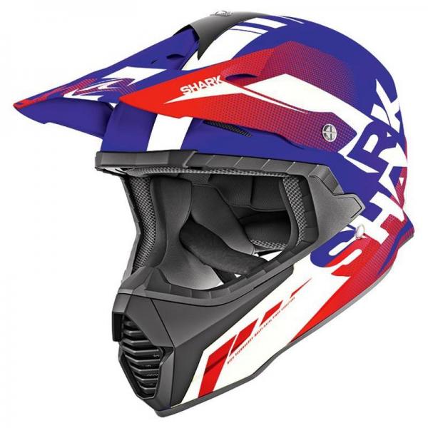 Casque Shark VARIAL ANGER - Bleu / Blanc / Rouge