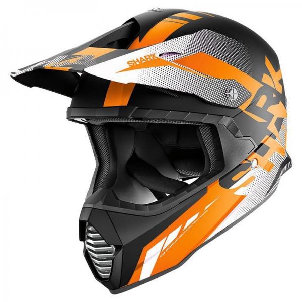 Casque Shark VARIAL ANGER - Noir / Orange / Blanc