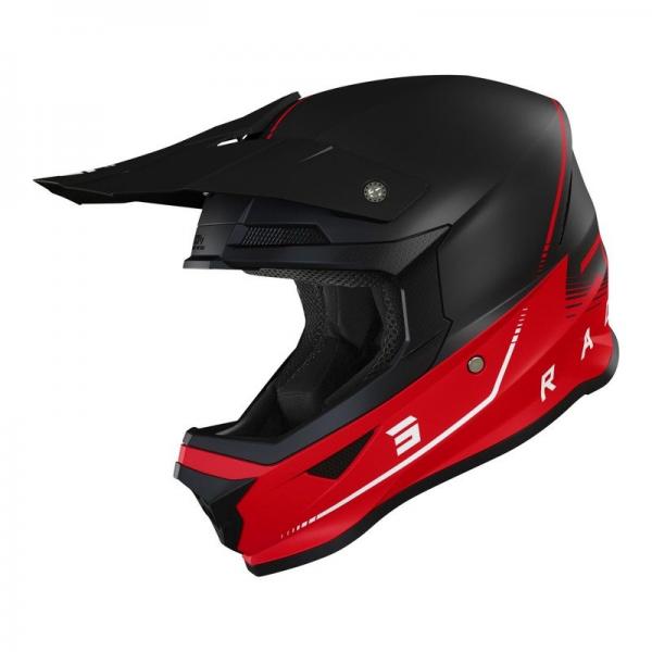 Casque Shot FURIOUS RAW 3.0 MAT - Noir / Rouge