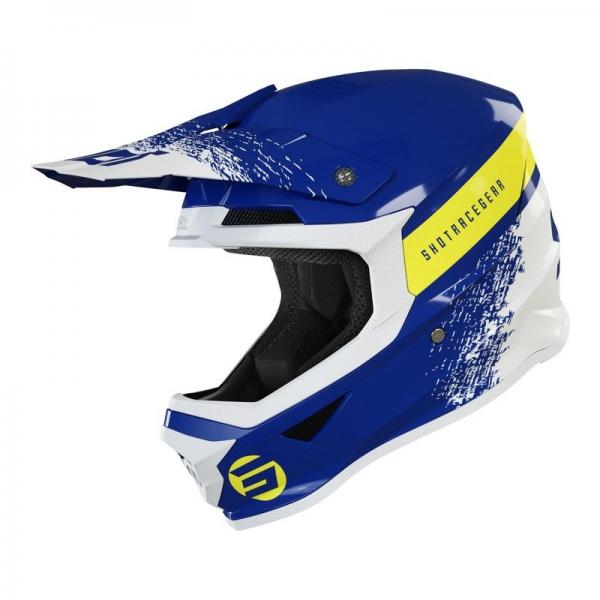 Casque Shot FURIOUS ROLL - Navy / Blanc / Jaune