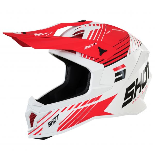 Casque Shot LITE FURY - Blanc / Rouge