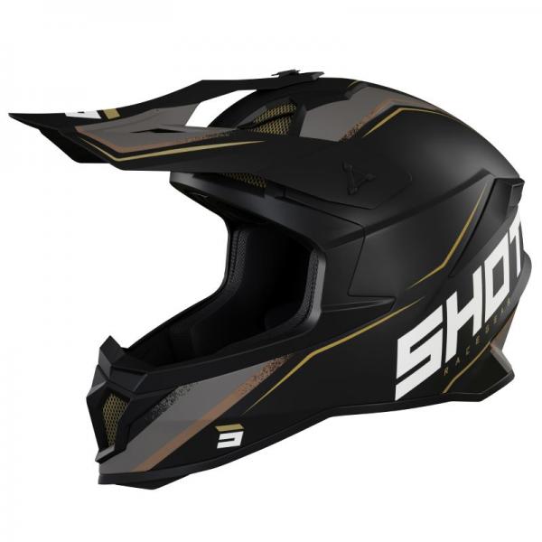 Casque Shot LITE PRISM MAT - Noir / Or