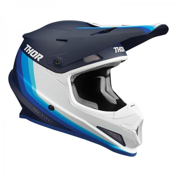Casque Thor SECTOR MIPS RUNNER MAT - Navy / Blanc