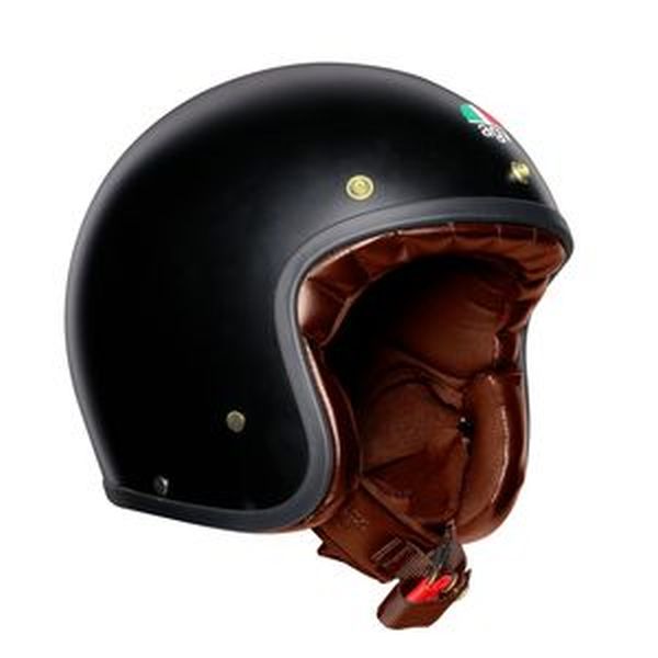 Casque AGV X70 MONO MAT - Noir / Or au meilleur prix Moto-System.fr