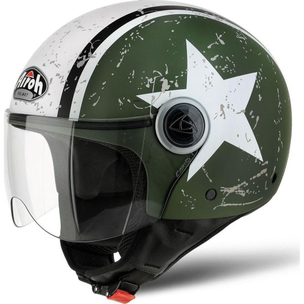 Casque Airoh COMPACT-PRO SHIELD MAT / Vert