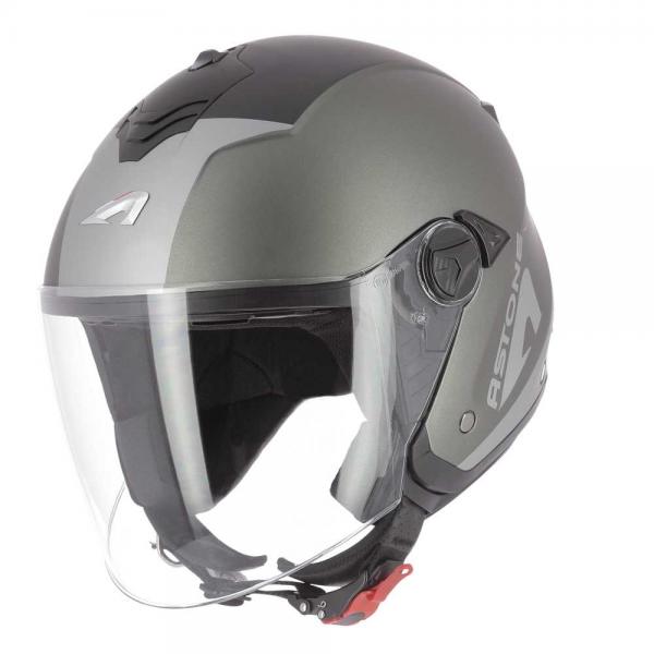Casque Astone MINIJET S WIPE MAT - GunMetal