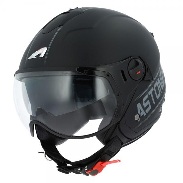 Casque Astone MINIJET SPORT COOPER - Noir / Gris