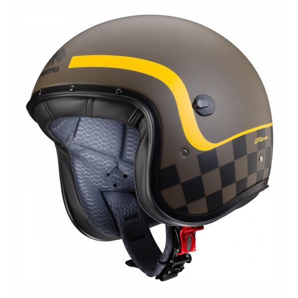 Casque Caberg FREERIDE FORMULA MAT - Marron / Jaune