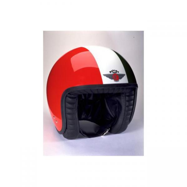 Casque Davida JET VERT BLANC ROUGE 80290