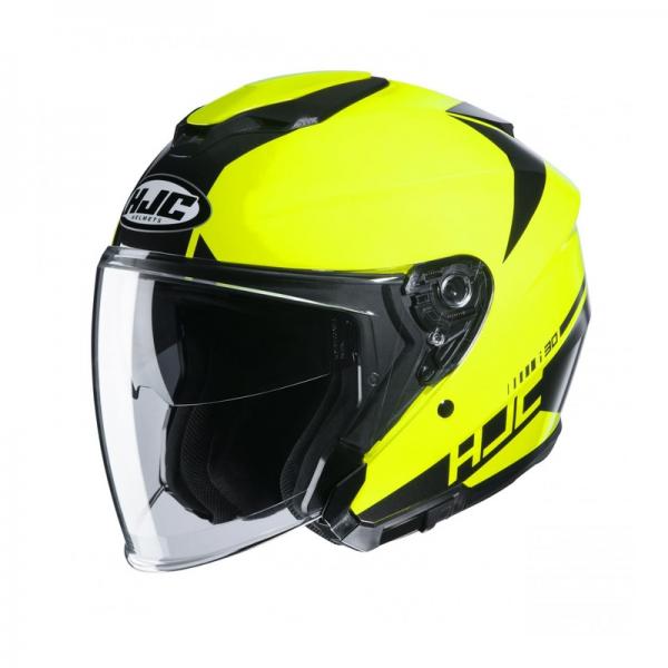 Casque HJC I30 BARAS MC4H - Jaune Fluo / Noir