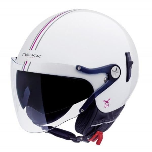 Casque Nexx SX.60 BASTILLE VISION FLEX - Blanc / Rose