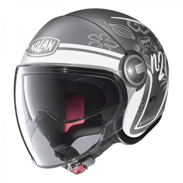 Casque Nolan N21 VISOR PLAYA MAT - Gris / Blanc