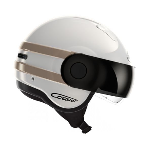 Casque Roof RO35 COOPER - Blanc / Taupe