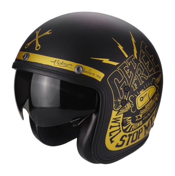 Casque Scorpion BELFAST FENDER - Noir / Or