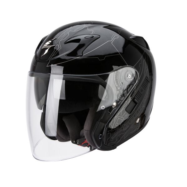 Casque Scorpion EXO-220 AIR ION - Noir / Silver