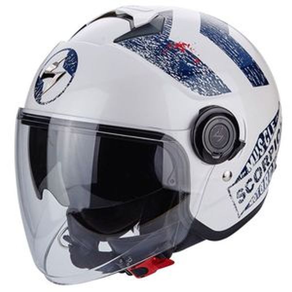 Casque Scorpion EXO-CITY HERITAGE - Blanc / Bleu