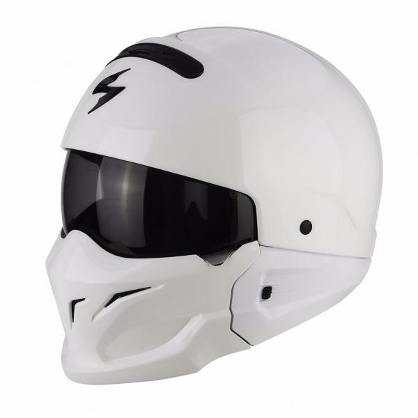 Casque Scorpion EXO-COMBAT SOLID - Blanc