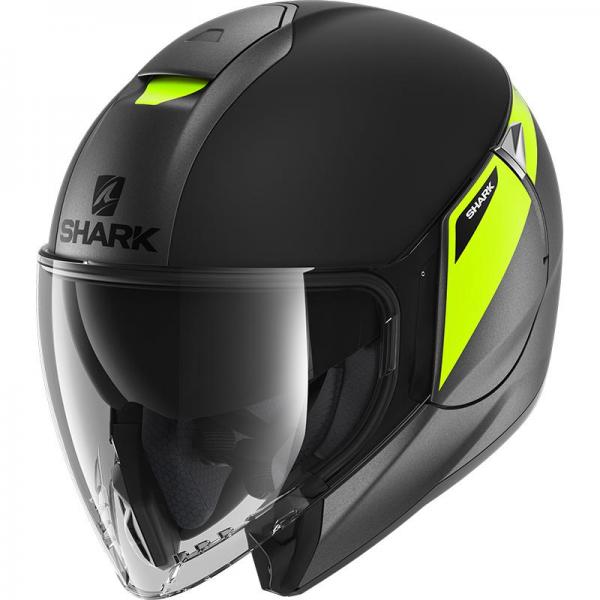 Casque Shark CITYCRUISER KARONN MAT - Noir / Jaune / Anthracite