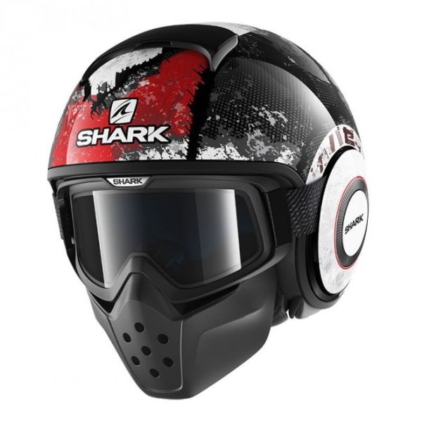 Casque Shark DRAK EVOK - Noir / Rouge / Gris