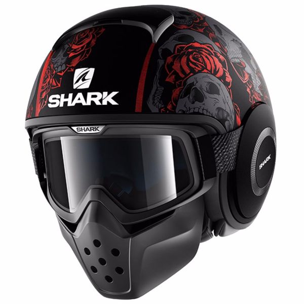 Casque Shark DRAK SANCTUS MAT - Noir / Rouge / Gris
