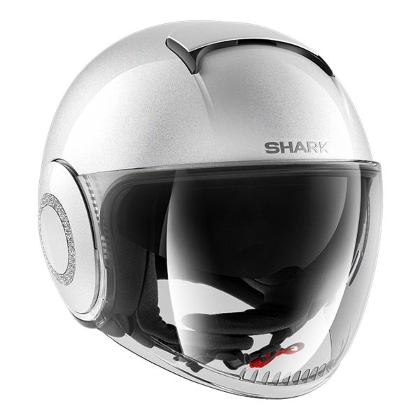 Casque Shark NANO SWAROVSKI - Blanc Perle