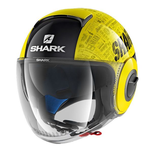 Casque Shark NANO TRIBUTE-RM - Jaune / Noir / Gris