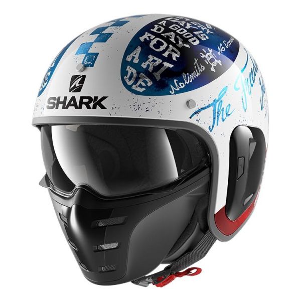 Casque Shark S-DRAK 2 TRIPP IN - Bleu / Blanc