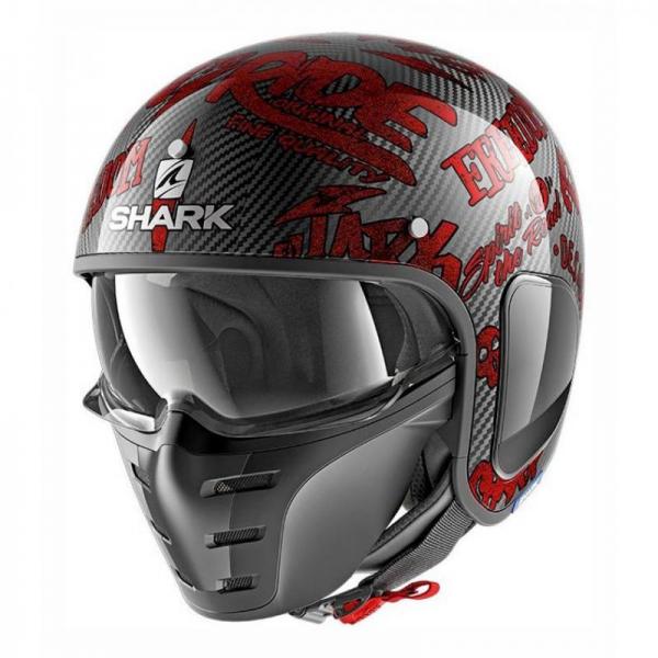 Casque Shark S-DRAK FREESTYLE-CUP - Carbone / Rouge