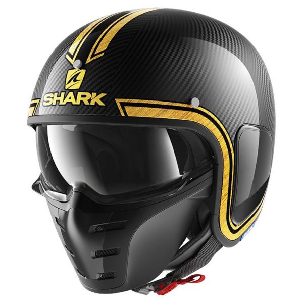 Casque Shark S-DRAK VINTA - Carbone / Chrome / Gold