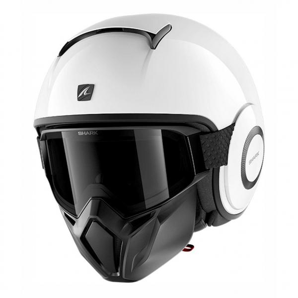 Casque Shark STREET DRAK BLANK - Blanc Azur