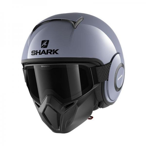 Casque Shark STREET DRAK BLANK - Gris S01