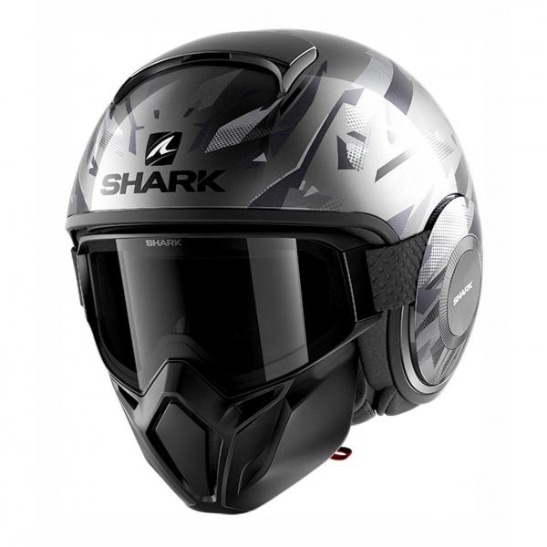 Casque Shark STREET DRAK KANHJI - Anthracite / Noir