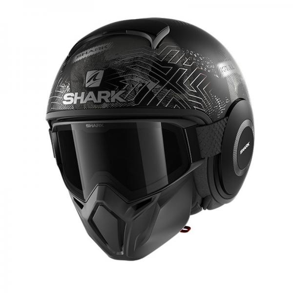 Casque Shark STREET DRAK KRULL MAT - Gris / Noir