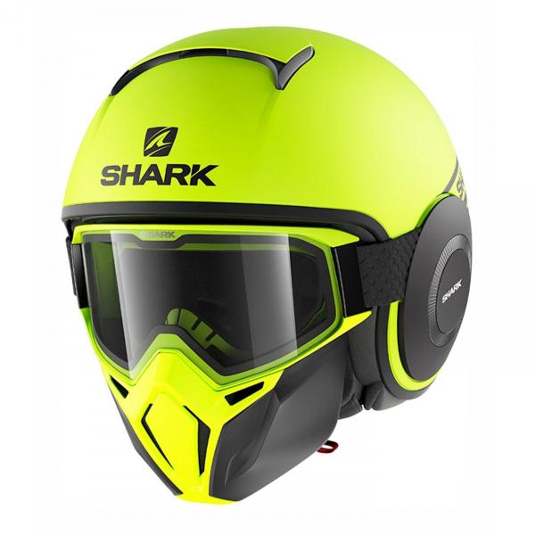 Casque Shark STREET DRAK NEON MAT - Jaune / Noir