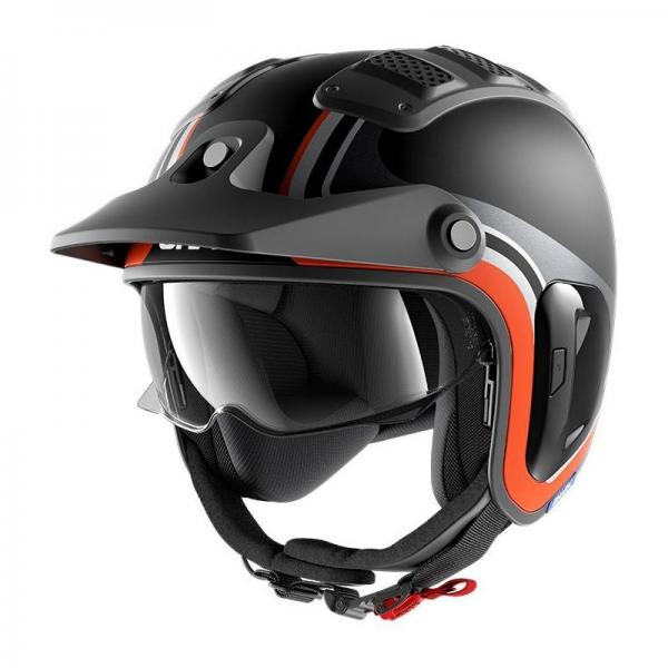 Casque Shark X-DRAK 2 HISTER MAT - Noir / Anthracite / Orange