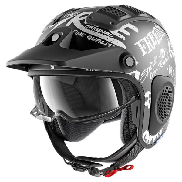 Casque Shark X-DRAK FREESTYLE-CUP MAT - Noir / Blanc