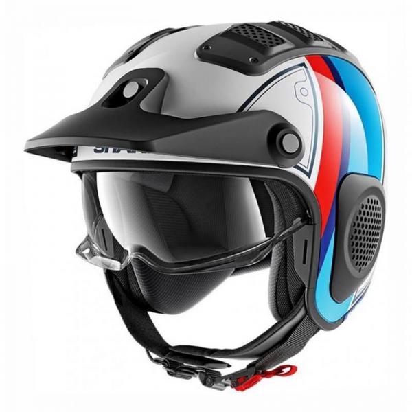 Casque Shark X-DRAK TERRENCE - Blanc / Bleu / Rouge