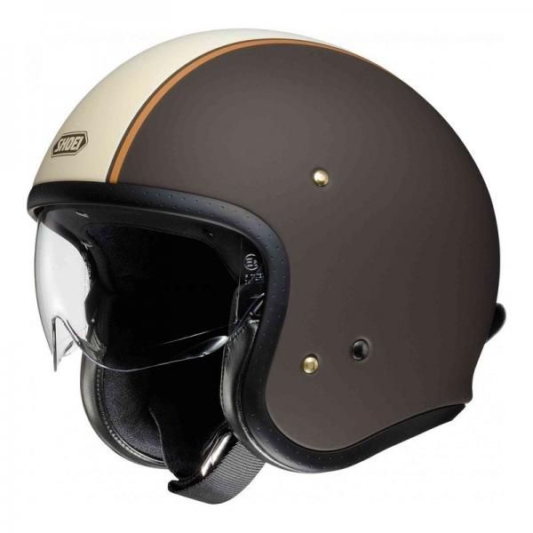 Casque Shoei J.O CABURETTOR TC-10 MAT - Marron / Beige