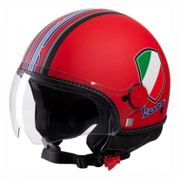 Casque Vespa STRIPES - Rouge